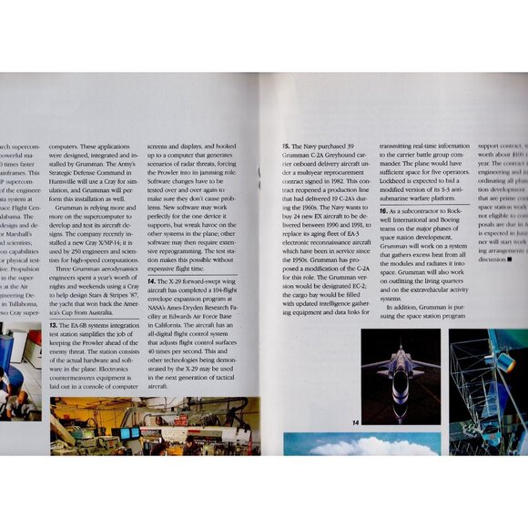 🛩️ Grumman Annual Report 1986 | 57th Edition | Aerospace Cold War Era - Picture 6 of 8